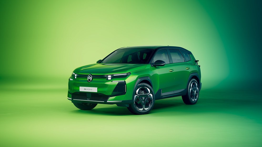 Citroën C5 Aircross Long Range (2025-…) front view photo, front quarter, diagonal, exterior